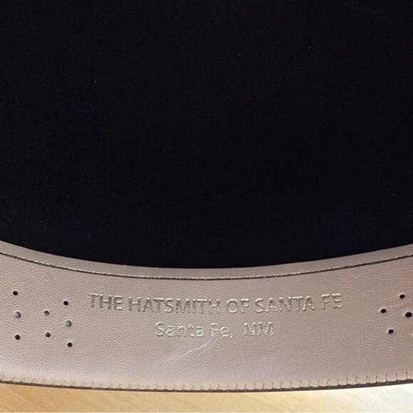 Larry Mahan's by Milano Hats  Brown & White Women Felt Straw Hat Size 6 7/8 55 - Picture 7 of 10